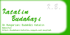 katalin budahazi business card