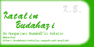 katalin budahazi business card